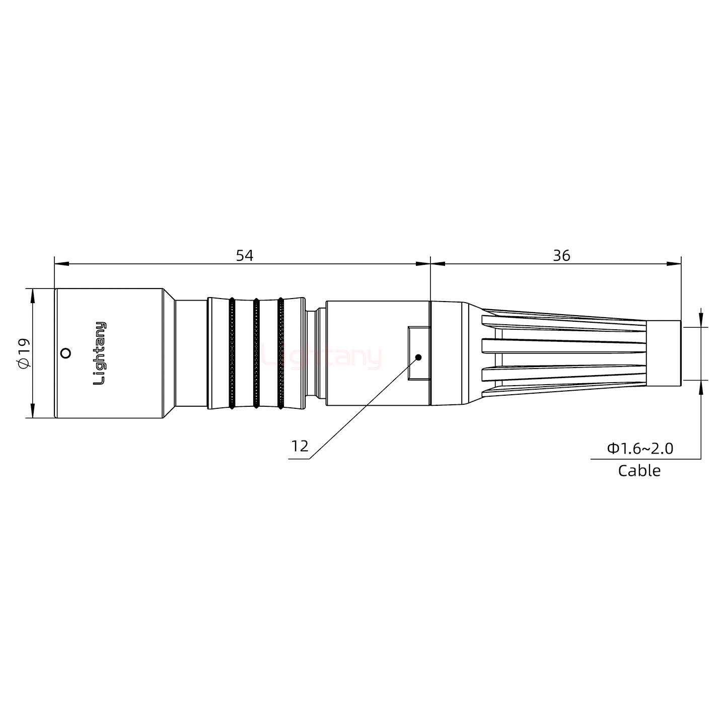 PHG.2K.018.CLLC20Z推拉自鎖帶護套浮動插座